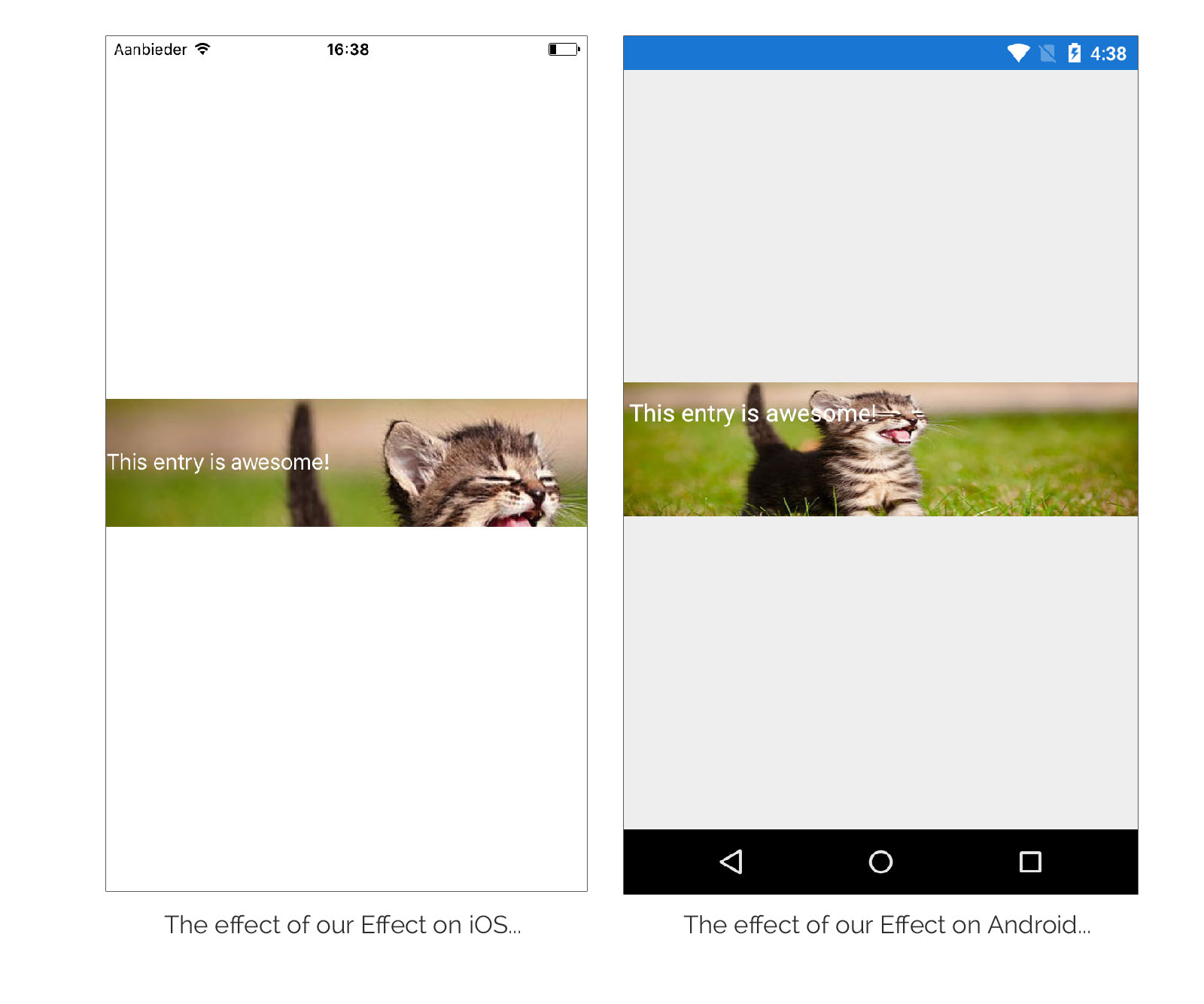 The result of our Effects