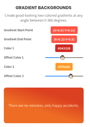 Gradients in the PancakeView sample app.